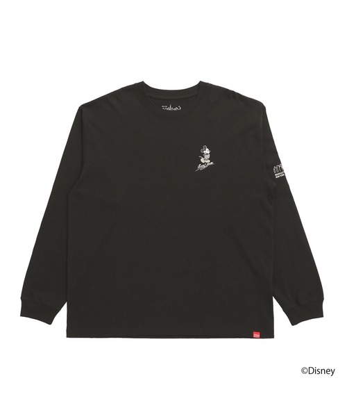Manhattan Portage(マンハッタンポーテージ)の「L/S PRINT TEE / MICKEY / 26(Tシャツ/カットソー・レディース・ブラック/ホワイト・SMALL/LARGE/MEDIUM/X-LARGE)」の1枚目の写真