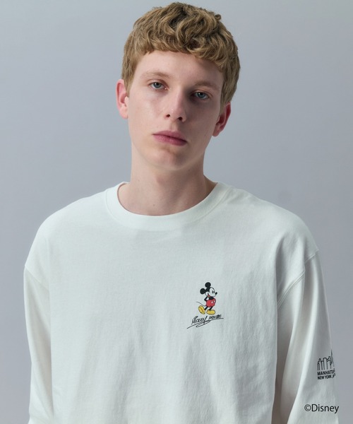 Manhattan Portage(マンハッタンポーテージ)の「L/S PRINT TEE / MICKEY / 26(Tシャツ/カットソー・レディース・ブラック/ホワイト・SMALL/LARGE/MEDIUM/X-LARGE)」の3枚目の写真