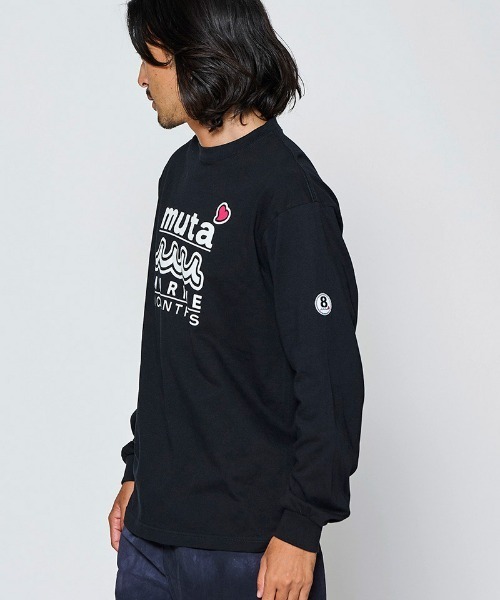 ACANTHUS(アカンサス)の「mlt5844- W-name logo L-S tee ロゴカットソー(MA2727)(Tシャツ/カットソー・メンズ・ホワイト/ネイビー/ブラック・XL/L/M/S)」の2枚目の写真