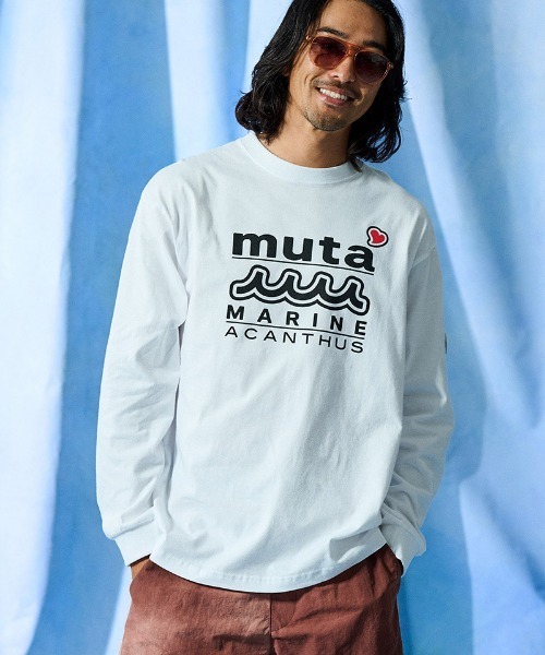 ACANTHUS(アカンサス)の「mlt5844- W-name logo L-S tee ロゴカットソー(MA2727)(Tシャツ/カットソー・メンズ・ホワイト/ネイビー/ブラック・XL/L/M/S)」の4枚目の写真