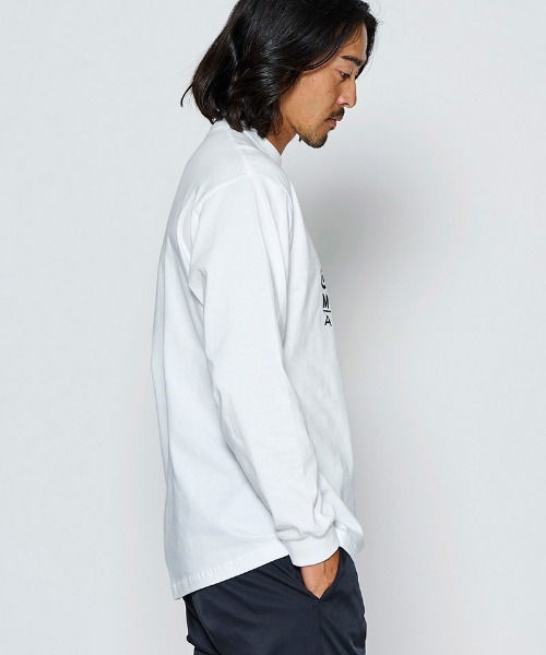 ACANTHUS(アカンサス)の「mlt5844- W-name logo L-S tee ロゴカットソー(MA2727)(Tシャツ/カットソー・メンズ・ホワイト/ネイビー/ブラック・XL/L/M/S)」の6枚目の写真