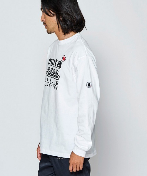 ACANTHUS(アカンサス)の「mlt5844- W-name logo L-S tee ロゴカットソー(MA2727)(Tシャツ/カットソー・メンズ・ホワイト/ネイビー/ブラック・XL/L/M/S)」の7枚目の写真