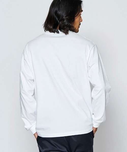 ACANTHUS(アカンサス)の「mlt5844- W-name logo L-S tee ロゴカットソー(MA2727)(Tシャツ/カットソー・メンズ・ホワイト/ネイビー/ブラック・XL/L/M/S)」の8枚目の写真