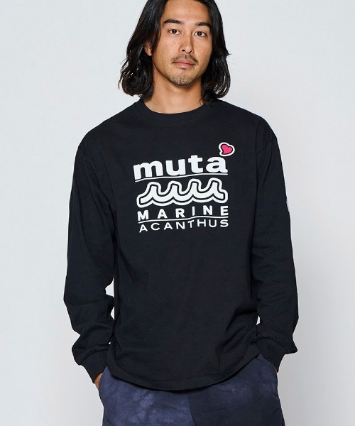ACANTHUS(アカンサス)の「mlt5844- W-name logo L-S tee ロゴカットソー(MA2727)(Tシャツ/カットソー・メンズ・ホワイト/ネイビー/ブラック・XL/L/M/S)」の9枚目の写真