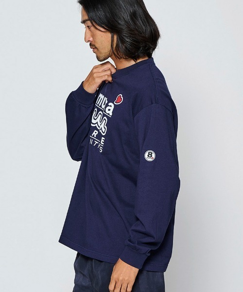 ACANTHUS(アカンサス)の「mlt5844- W-name logo L-S tee ロゴカットソー(MA2727)(Tシャツ/カットソー・メンズ・ホワイト/ネイビー/ブラック・XL/L/M/S)」の12枚目の写真