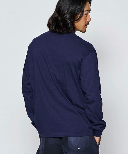 ACANTHUS(アカンサス)の「mlt5844- W-name logo L-S tee ロゴカットソー(MA2727)(Tシャツ/カットソー・メンズ・ホワイト/ネイビー/ブラック・XL/L/M/S)」の14枚目の写真