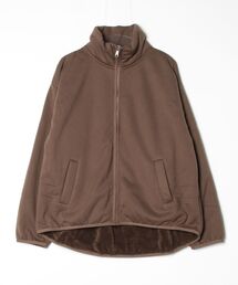 裏起毛ボンディングスタンドジップオーバーサイズブルゾン