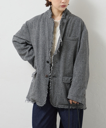 JANE SMITH/ジェーンスミス GARMENT WASHED SILKNEP TWEED ジャケット