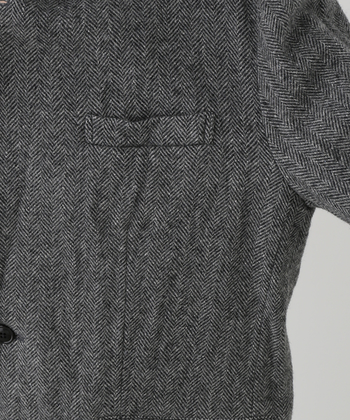 JANE SMITH / JOHN SMITH(ジェーンスミスジョンスミス)の「JANE SMITH/ジェーンスミス GARMENT WASHED SILKNEP TWEED ジャケット(テーラードジャケット・レディース・グレー・38)」の8枚目の写真
