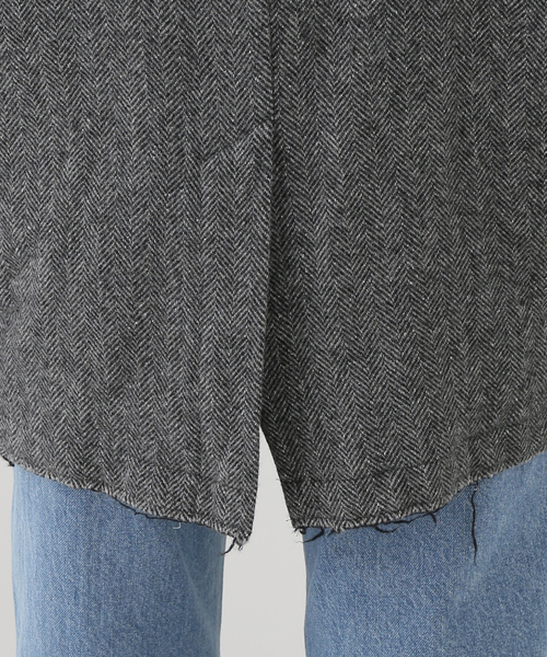 JANE SMITH / JOHN SMITH(ジェーンスミスジョンスミス)の「JANE SMITH/ジェーンスミス GARMENT WASHED SILKNEP TWEED ジャケット(テーラードジャケット・レディース・グレー・38)」の9枚目の写真