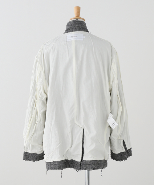 JANE SMITH / JOHN SMITH(ジェーンスミスジョンスミス)の「JANE SMITH/ジェーンスミス GARMENT WASHED SILKNEP TWEED ジャケット(テーラードジャケット・レディース・グレー・38)」の11枚目の写真