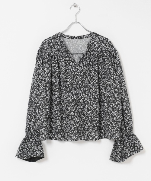 URBAN RESEARCH ROSSO WOMEN（アーバンリサーチ　ロッソ）の「スモールフラワープリントブラウス（シャツ/ブラウス・レディース・ブラック系その他/イエロー・FREE）」の18枚目の写真