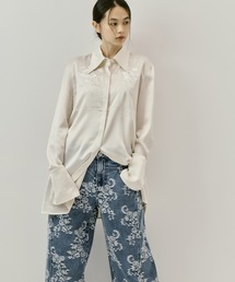 FETICO（フェティコ）の「【FETICO/フェティコ】《STUDIOUS別注》 EMBROIDERY SATIN SHIRT（シャツ/ブラウス）」
