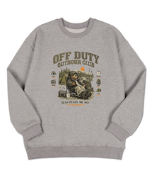 OFF DUTY オーバーサイズ 厚手裏毛 スウェットシャツ メランジグレー