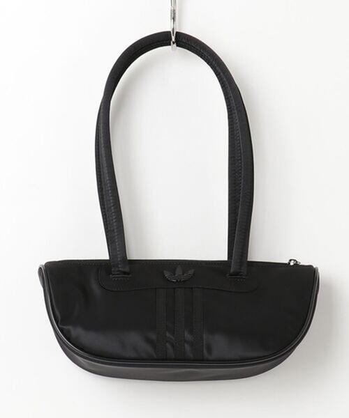 adidas Originals(アディダスオリジナルス)の「adidas Originals/アディダスオリジナルス/BOWLING BAG SATIN/ボウリング バッグ サテン(トートバッグ・レディース・ブラック・F)」の1枚目の写真