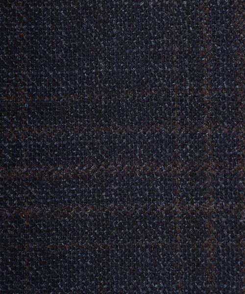 TOMORROWLAND collection(トゥモローランドコレクション)の「SILK AIR GLEN CHECK ロングジレ(ベスト・レディース・ブラウン系/ネイビー・36/34)」の13枚目の写真