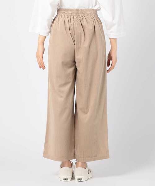 Grand PARK(グランドパーク)の「コール2タックワイドパンツ(その他パンツ・レディース・ホワイト/ベージュ/チャコールグレー・L/M)」の7枚目の写真
