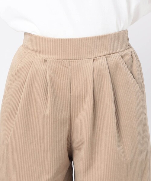 Grand PARK(グランドパーク)の「コール2タックワイドパンツ(その他パンツ・レディース・ホワイト/ベージュ/チャコールグレー・L/M)」の9枚目の写真