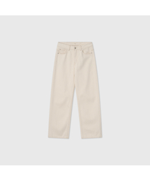 101 ESSENTIALS カラー ストレートフィットデニムパンツ_IVORY / 101 ESSENTIAL COLOR STRAIGHT DENIM PANTS_IVORY