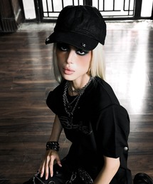 ROSEN KREUZ（ローゼンクロイツ）の「【Rosen Kreuz】DISTRESSED COATED CAP / 【ローゼンクロイツ】ディストレストコーテッドキャップ（キャップ）」