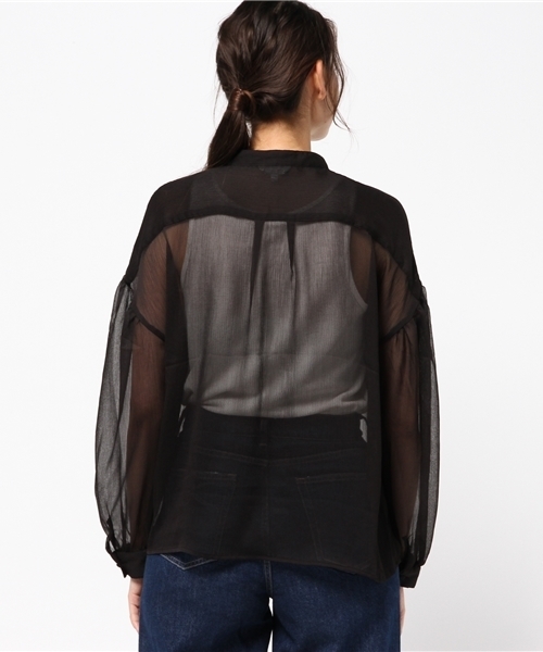 moussy - moussy LEOPARD SHEER ブラウス MOUSSY（マウジー）の「LEOPARD SHEER ブラウス（シャツ