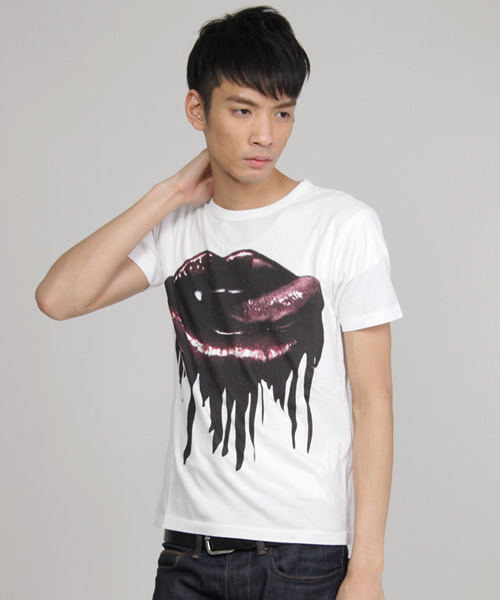 MILKBOY（ミルクボーイ）の「LIPPS TEE（Tシャツ/カットソー・メンズ・ホワイト/ブラック/パープル・SMALL/MEDIUM）」の2枚目の写真