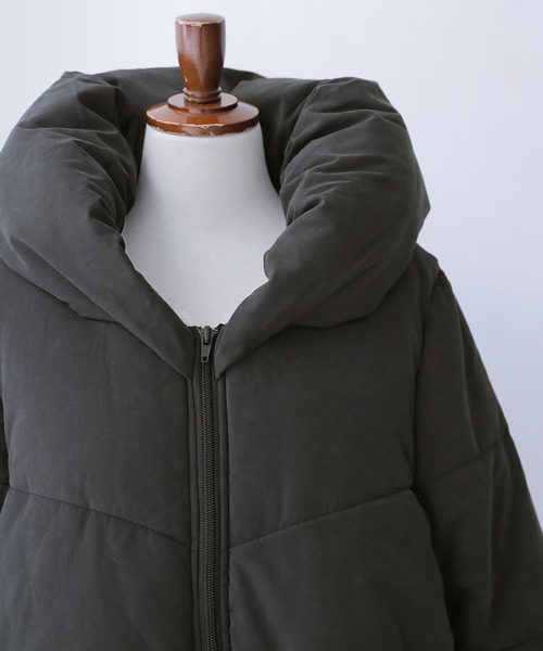 osharewalker(オシャレウォーカー)の「『コクーンショールカラー中綿ブルゾン』(ブルゾン・レディース・ブラック・2/1)」の7枚目の写真