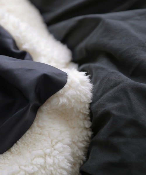 osharewalker(オシャレウォーカー)の「『コクーンショールカラー中綿ブルゾン』(ブルゾン・レディース・ブラック・2/1)」の2枚目の写真