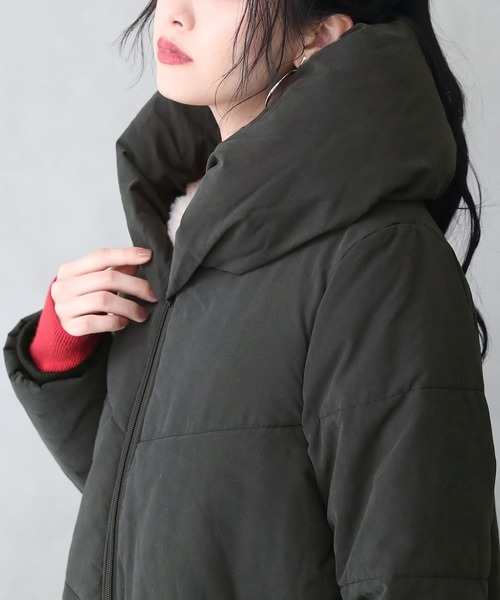 osharewalker(オシャレウォーカー)の「『コクーンショールカラー中綿ブルゾン』(ブルゾン・レディース・ブラック・2/1)」の21枚目の写真