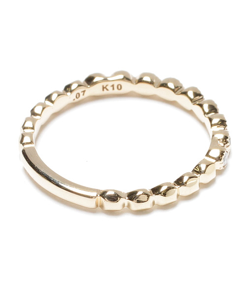 agete（アガット）の「K10ピンキーリング（A211147/10102111047
