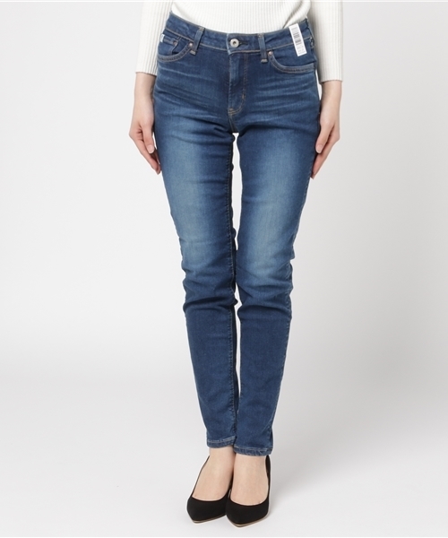 EDWIN（エドウィン）の「【EDWIN】スキニーデニム /MISS EDWIN ESTANDARD SKINNY USED（デニムパンツ・レディース・ネイビー/ブラック/ブルー・SMALL/X-SMALL/MEDIUM）」の4枚目の写真