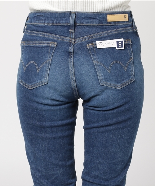 EDWIN（エドウィン）の「【EDWIN】スキニーデニム /MISS EDWIN ESTANDARD SKINNY USED（デニムパンツ・レディース・ネイビー/ブラック/ブルー・SMALL/X-SMALL/MEDIUM）」の8枚目の写真