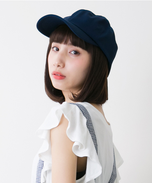 MERLOT（メルロー）の「無地リボンキャップ0966（キャップ・レディース・ブラック/ホワイト/ネイビー/ベージュ・FREE）」の4枚目の写真