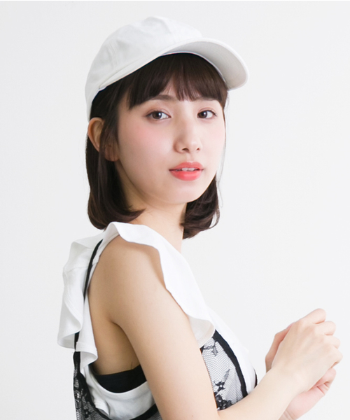 MERLOT（メルロー）の「無地リボンキャップ0966（キャップ・レディース・ブラック/ホワイト/ネイビー/ベージュ・FREE）」の2枚目の写真