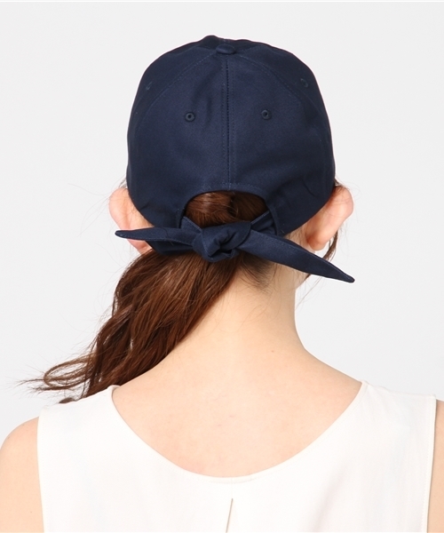 MERLOT（メルロー）の「無地リボンキャップ0966（キャップ・レディース・ブラック/ホワイト/ネイビー/ベージュ・FREE）」の6枚目の写真
