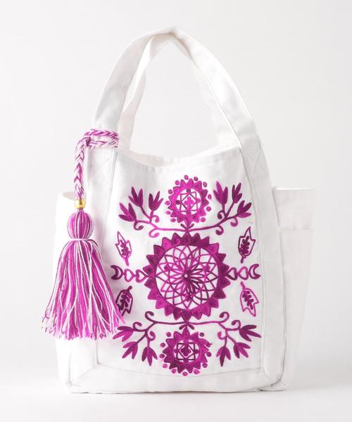 coen（コーエン）の「【『リンネル』6月号掲載・Market】エンブロイダリーミニトートバッグ（トートバッグ・レディース・ブラック/ピンク/コバルトブルー・FREE）」の14枚目の写真