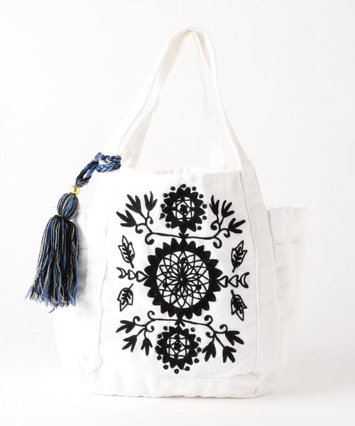 coen（コーエン）の「【『リンネル』6月号掲載・Market】エンブロイダリーミニトートバッグ（トートバッグ・レディース・ブラック/ピンク/コバルトブルー・FREE）」の11枚目の写真