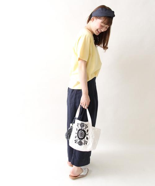 coen（コーエン）の「【『リンネル』6月号掲載・Market】エンブロイダリーミニトートバッグ（トートバッグ・レディース・ブラック/ピンク/コバルトブルー・FREE）」の12枚目の写真