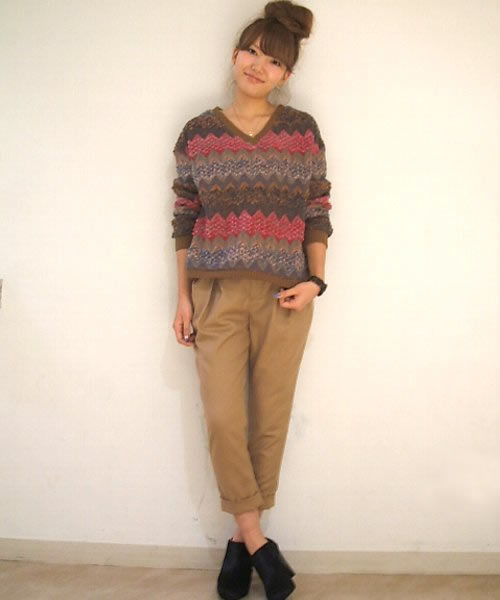 Another Edition（アナザーエディション）の「AE［A］COLOR JQショートPO（ニット/セーター・レディース・ブラック/ブラウン/ケリー・フリー）」の2枚目の写真