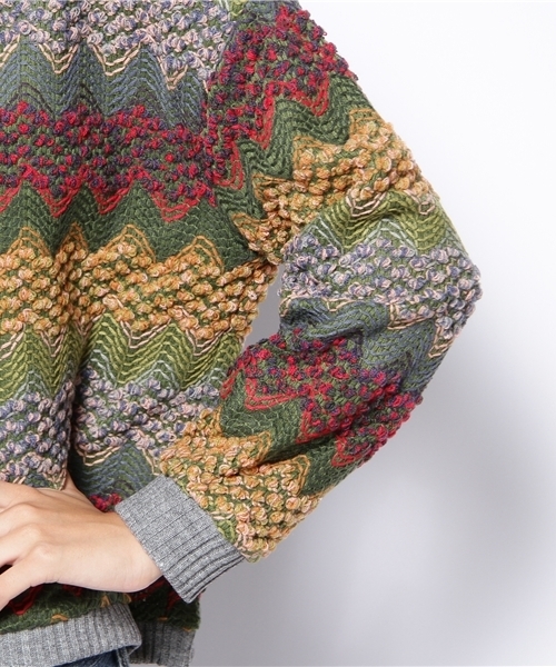 Another Edition（アナザーエディション）の「AE［A］COLOR JQショートPO（ニット/セーター・レディース・ブラック/ブラウン/ケリー・フリー）」の8枚目の写真