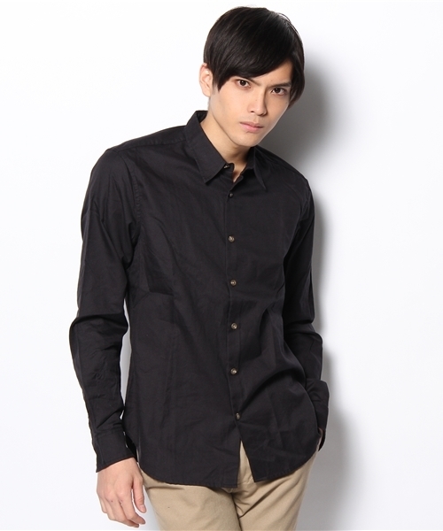 SHIPS（シップス）の「HOLLANDER & LEXER:REG SHIRTS（シャツ/ブラウス・メンズ・ホワイト系その他/ブラック/ブラウン・LARGE/MEDIUM/SMALL）」の2枚目の写真