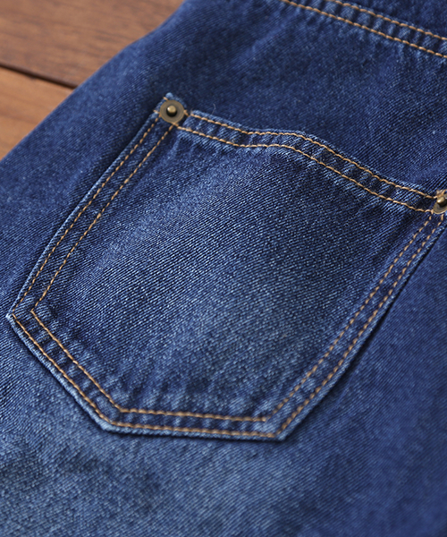 CUBE SUGAR（キューブシュガー）の「10オンスデニム リメイクラップデニムパンツ（デニムパンツ・レディース・ブルー/ワンウォッシュ・M/L）」の8枚目の写真