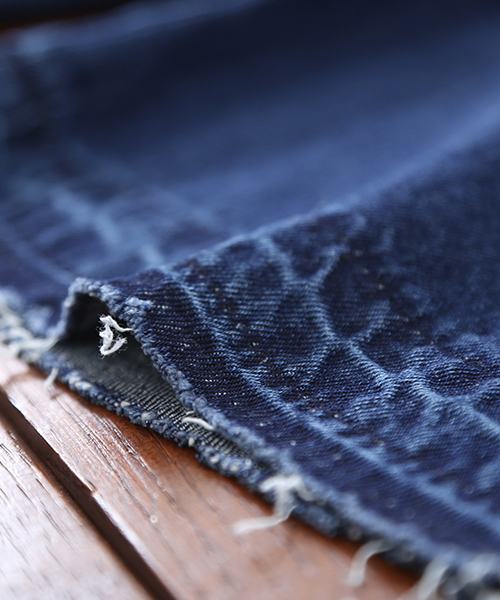 CUBE SUGAR（キューブシュガー）の「10オンスデニム リメイクラップデニムパンツ（デニムパンツ・レディース・ブルー/ワンウォッシュ・M/L）」の10枚目の写真