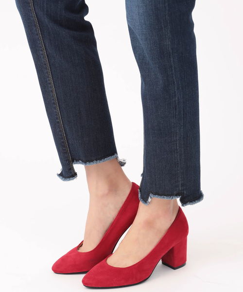 koe（コエ）の「ステップドヘムデニムスキニーパンツ（デニムパンツ・レディース・インディゴブルー/ダークインディゴブルー・L/M/S）」の13枚目の写真