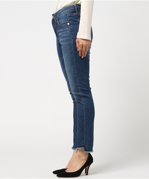 koe（コエ）の「ステップドヘムデニムスキニーパンツ（デニムパンツ・レディース・インディゴブルー/ダークインディゴブルー・L/M/S）」の8枚目の写真