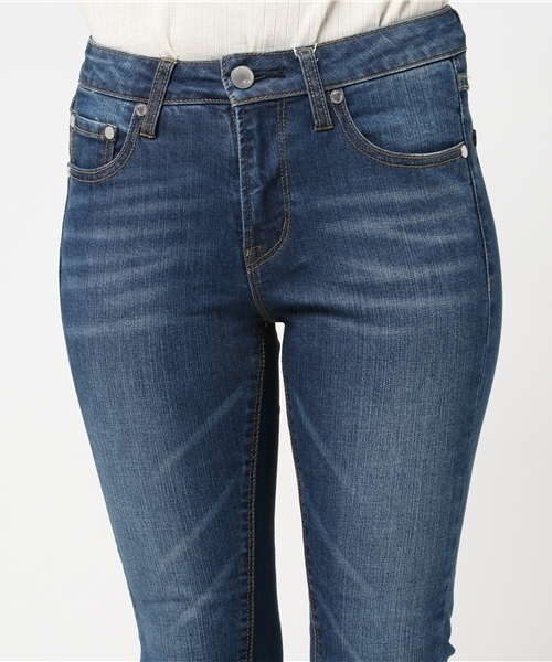 koe（コエ）の「ステップドヘムデニムスキニーパンツ（デニムパンツ・レディース・インディゴブルー/ダークインディゴブルー・L/M/S）」の11枚目の写真