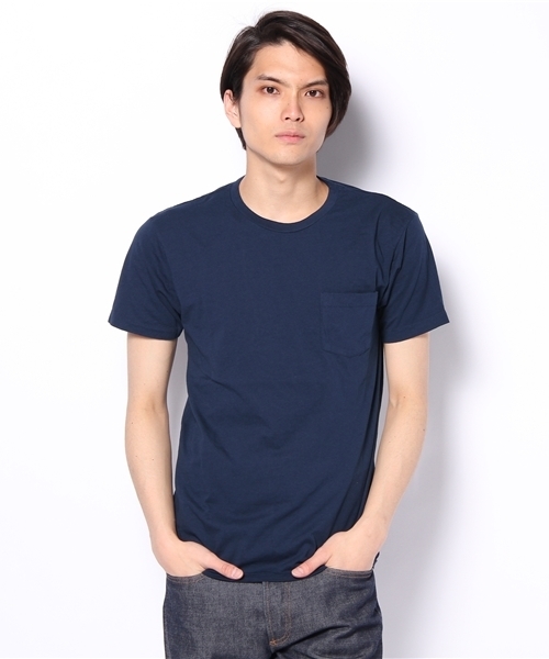 AMERICAN RAG CIE（アメリカンラグシー）の「VELVA SHEEN×AMERICAN RAG CIE ヴェルバ　シーン / 108-VVS-PKT TEE2（Tシャツ/カットソー・メンズ・ホワイト/ブラウン/ネイビー/マスタード/レッド・SMALL/MEDIUM/LARGE）」の3枚目の写真