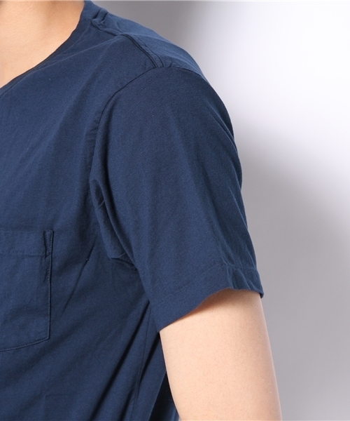 AMERICAN RAG CIE（アメリカンラグシー）の「VELVA SHEEN×AMERICAN RAG CIE ヴェルバ　シーン / 108-VVS-PKT TEE2（Tシャツ/カットソー・メンズ・ホワイト/ブラウン/ネイビー/マスタード/レッド・SMALL/MEDIUM/LARGE）」の9枚目の写真