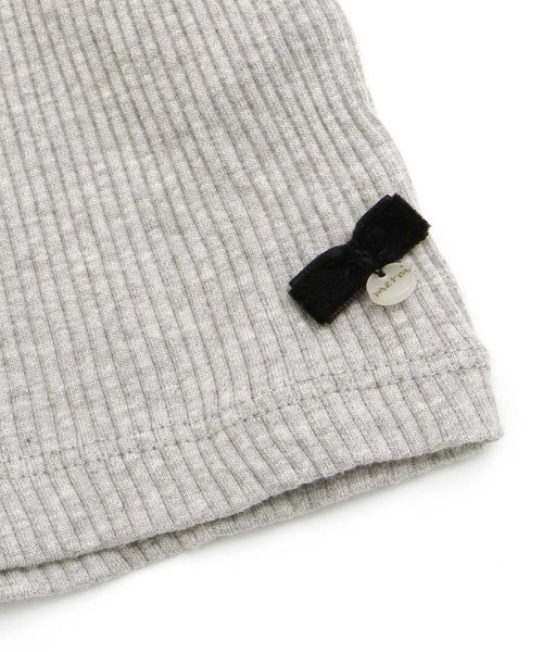 apres les cours(アプレレクール)の「衿メロウリブニットTシャツ(Tシャツ/カットソー・キッズ・グレー/ダークグリーン/ベビーピンク/オフホワイト/ベージュ/ブラック・110/130/100/120/90/140/80)」の16枚目の写真