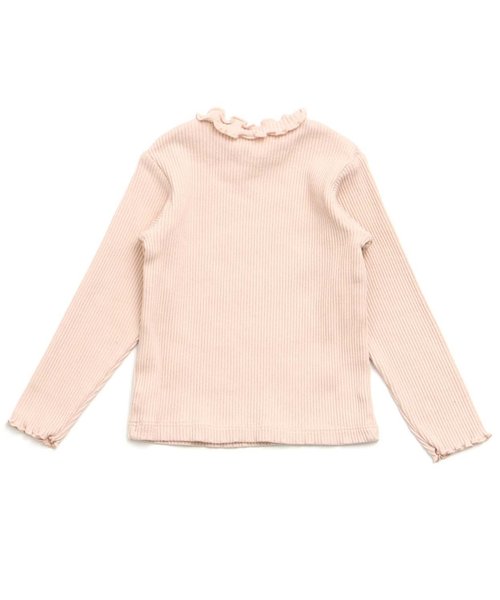 apres les cours(アプレレクール)の「衿メロウリブニットTシャツ(Tシャツ/カットソー・キッズ・グレー/ダークグリーン/ベビーピンク/オフホワイト/ベージュ/ブラック・110/130/100/120/90/140/80)」の11枚目の写真